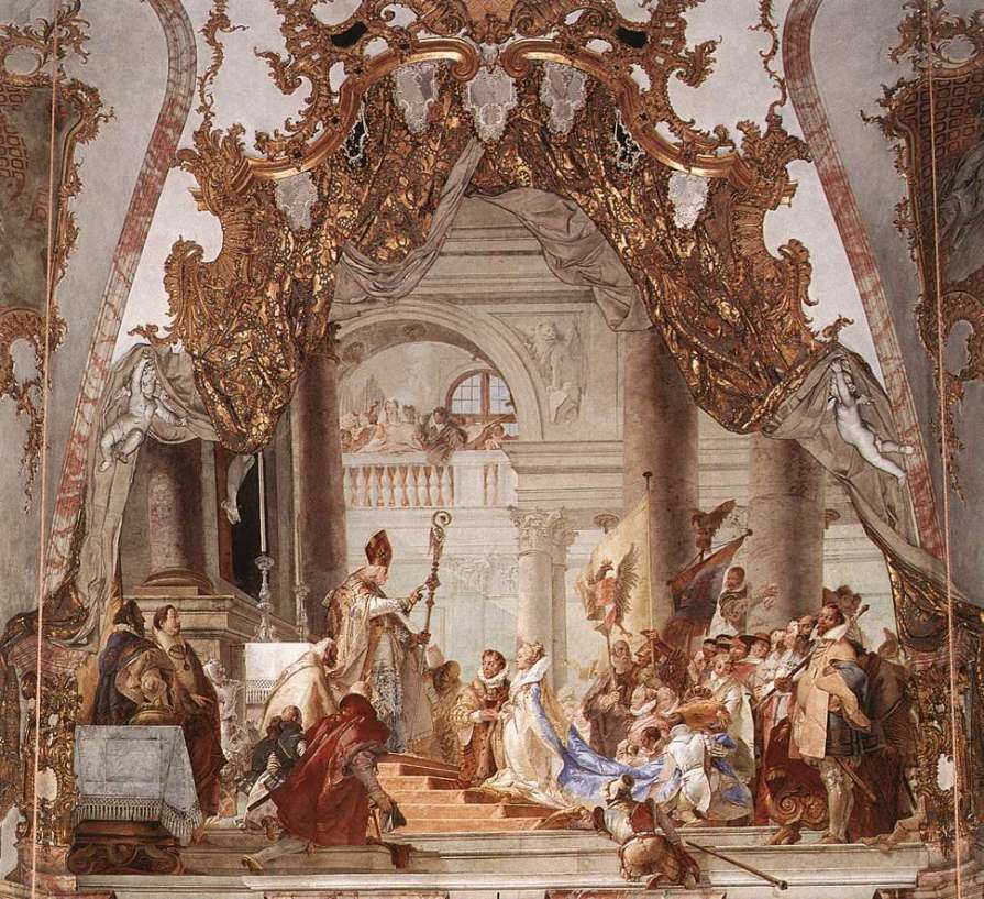 The Marriage of the Emperor Frederick Barbarossa to Beatrice of Burgundy by Giovanni Battista Tiepelo